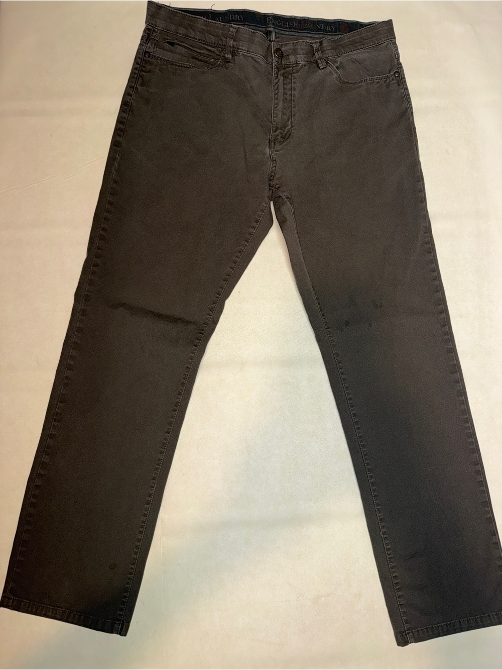 English Laundry Men's Straight-Leg Jeans in Olive